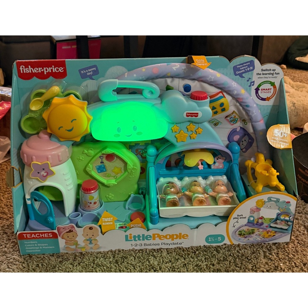 Fisher-Price Little People 1-2-3 Babies Playdate Set (NWT) - Picture 2 of 9